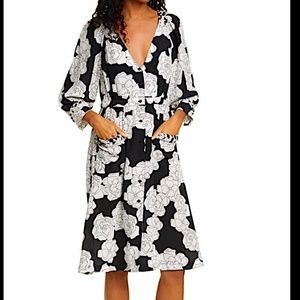 DYVNA Floral-print Silk Crepe De Chine Dress